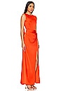 view 3 of 3 Tommy Open Back Gown in Flame