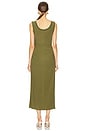 view 3 of 3 Trudy Tank Midi Dress in Army Green
