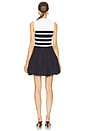 view 3 of 3 Josey Bubble Skirt Mini Dress in Midnight Stripe