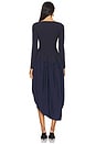 view 3 of 3 Angela Longsleeve Combo Midi Dress in Midnight