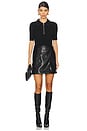 view 1 of 3 Ettalyn Faux Leather Mini Dress in Black