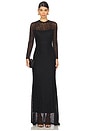 view 1 of 4 Stacy Longsleeve Gown in Black