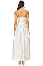 view 3 of 4 Octavia Strapless Gown in Silver