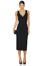 view 1 of 4 VESTIDO MIDI COM DETALHES ENFEITADOS KHARI in Black