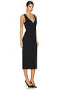 view 2 of 4 VESTIDO MIDI COM DETALHES ENFEITADOS KHARI in Black