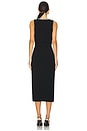 view 3 of 4 VESTIDO MIDI COM DETALHES ENFEITADOS KHARI in Black