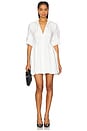 view 1 of 3 Jazzie Short Sleeve Mini Dress in White