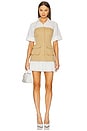 view 1 of 3 Crosby Short Sleeve Mini Dress in Khaki Multi