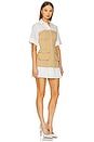 view 2 of 3 Crosby Short Sleeve Mini Dress in Khaki Multi