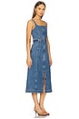 view 2 of 4 Manson Sleeveless Belted Midi Dress in Marine Wash
