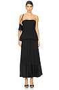 view 1 of 3 Prisca Bustier Midi Dress in Black