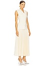 view 2 of 3 Georgina Sleeveless Vest Midi Dress in White