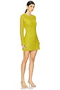 view 2 of 4 Mccall Long Sleeve Mini Dress in Yellow Plum Multi