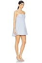 view 2 of 3 Kendall Twisted Button Front Dress in Periwinkle Sky