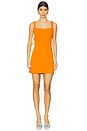 view 1 of 3 Arella Mini Dress in Orange in Tangerine