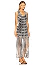 view 2 of 5 Sonia Tank Dress in White & Black Multi in Sand Multi