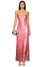 view 1 of 4 Leilani Gown in Sorbet Sequin