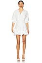view 1 of 3 Effie Bubble Mini Dress in White