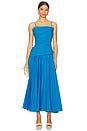 view 2 of 4 Arie Strapless Bustier Midi Dress in Oasis Blue