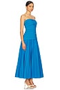 view 3 of 4 Arie Strapless Bustier Midi Dress in Oasis Blue