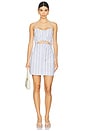 view 1 of 3 Annie Mini Dress in French Blue Stripe