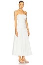 view 2 of 3 Arie Strapless Bustier Midi Dress in White