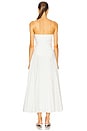 view 3 of 3 Arie Strapless Bustier Midi Dress in White