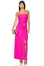 view 1 of 3 Emma Bustier Gown in Bougainvillea