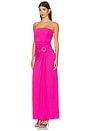view 2 of 3 Emma Bustier Gown in Bougainvillea