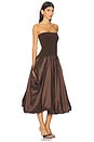 view 2 of 3 Izzy Midi Dress in Cocoa