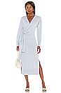 view 1 of 3 Skyla Knit Wrap Dress in Sky