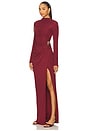 view 3 of 5 Izadora Midi Dress in Cranberry