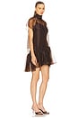 view 2 of 3 Beaux Tiered Mini Dress in Chocolate