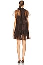 view 3 of 3 Beaux Tiered Mini Dress in Chocolate