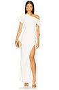view 1 of 4 Kally Draped Midi Dress in Ivory