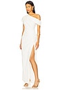 view 3 of 4 Kally Draped Midi Dress in Ivory