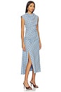 view 2 of 4 Burke Draped Midi Dress in Horizon Plaid