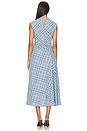 view 3 of 4 Burke Draped Midi Dress in Horizon Plaid
