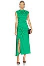view 1 of 4 Burke Draped Mini Dress in Kelly Green