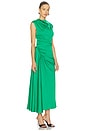 view 3 of 4 Burke Draped Mini Dress in Kelly Green