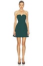 view 1 of 3 Devin Bustier Mini Dress in Emerald