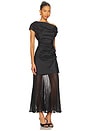 view 2 of 4 Ammalie Combo Midi Dress in Black