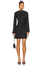 view 1 of 3 Harpor Long Sleeve Mini Dress in Black