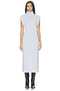 view 1 of 3 Sleeveless Turtleneck Dress in Blue Haze