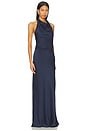 view 3 of 4 Reannon Draped Gown in Midnight