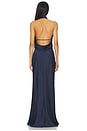 view 4 of 4 Reannon Draped Gown in Midnight
