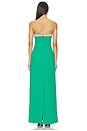 view 3 of 4 Riona Bustier Gown in Kelly Green