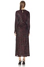 view 3 of 4 Ashby Draped Midi Dress in Oxblood Multi