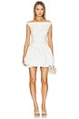 view 1 of 3 Salina Cotton Bubble Mini Dress in White