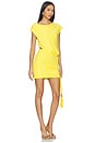 view 2 of 3 Nyla Draped Jersey Mini Dress in Solar